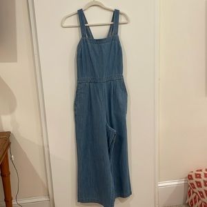 JCREW Chambray Wide Leg Jumpsuit